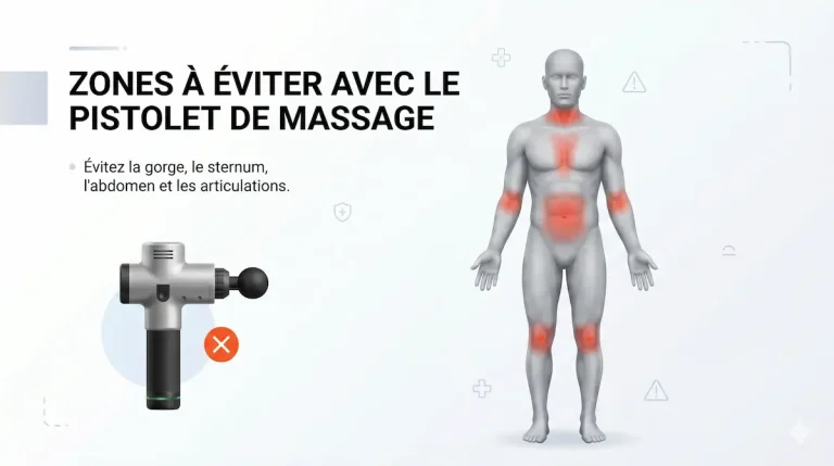 pistolet massage contre-indications zones à éviter